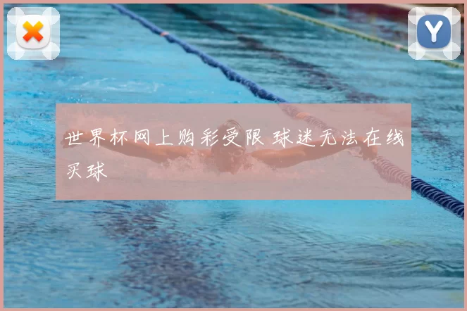 世界杯网上购彩受限 球迷无法在线买球