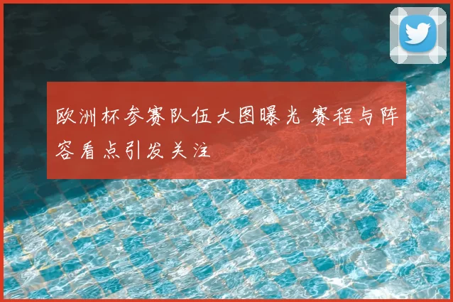 欧洲杯参赛队伍大图曝光 赛程与阵容看点引发关注